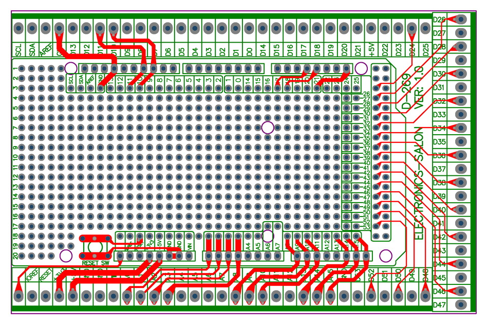 Set für Arduino 1*MEGA-2560 R31 Prototyp Schraube Terminal Block Shield Board 