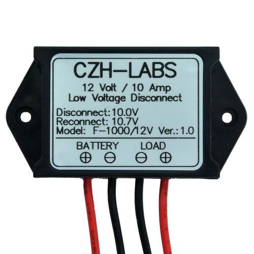 CZH-LABS Low Voltage Disconnect Module LVD, 12V 10A, Protect/Prolong Battery Life.