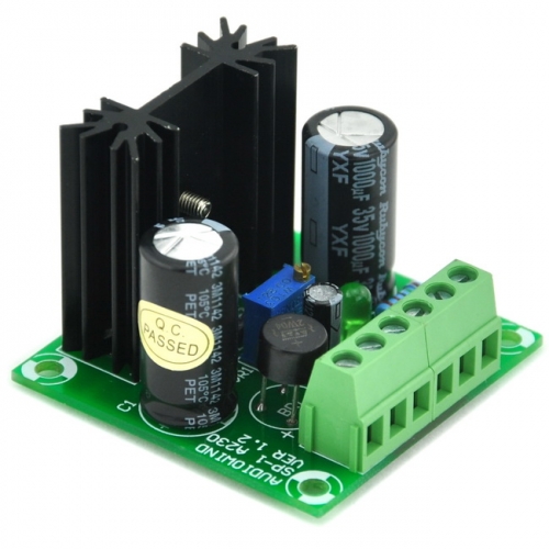 AUDIOWIND DC Positive 1.5~29V Adjustable Voltage Regulator Module, based on LM317 IC.
