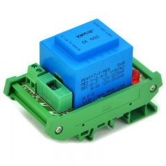 CZH P 115VAC, S 18VAC, 5VA DIN Rail Mount Power Transformer Module, D-1005T/C, AC18V.