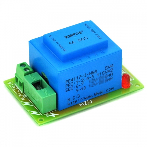 CZH Primary 115VAC, Secondary 36VAC, 5VA Power Transformer Module, D-1005/F, AC36V.