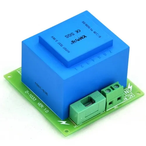 CZH-LABS Primary 230VAC, Secondary 18VAC, 20VA Power Transformer Module, D-1033/Q, AC18V .