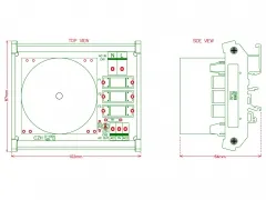 CZH P 230VAC, S 30VAC, 25VA DIN Rail Mount Toroidal Power Transformer Module.