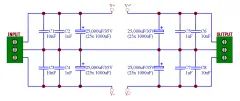 AudioWind 100,000uF Capacitors Module Board, for Upgrade Audio PreAMP or Power AMP.