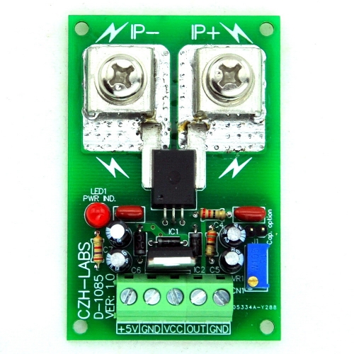 Panel Mount +/-50Amp AC/DC Current Sensor Module Board, based on ACS758.