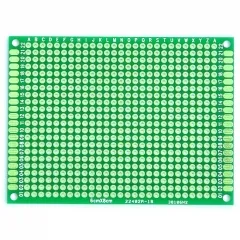 60x80mm Double-Side Prototype Board PCB, FR-4 Glass Fiber, 2.4" x 3.2"