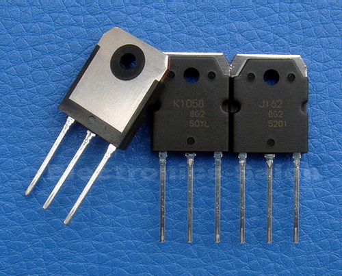 1PCS 2SJ162 and 1PCS 2SK1058 MOSFET, Original RENESAS, J162 K1058
