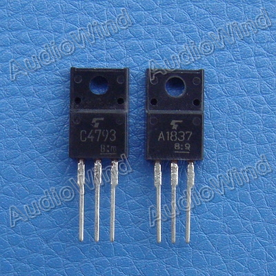 2SA1837 & 2SC4793 Original TOSHIBA Transistor. Lot of 5 Pairs.