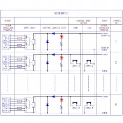 ELECTRONICS-SALON DIN Rail Mount Fused 8 DPDT 5A Power Relay Interface Module, G2R-2 24V DC Relay