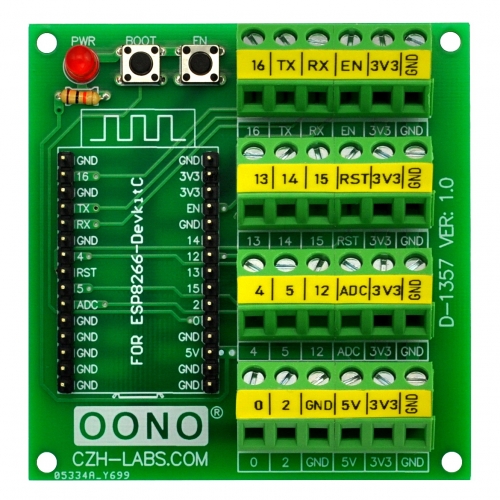 Screw Terminal Block Breakout Module Board for ESP8266-DevKitC