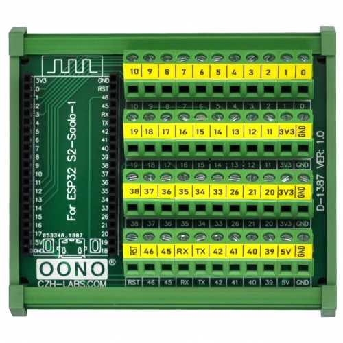 DIN Rail Mount Screw Terminal Block Breakout Module Board for