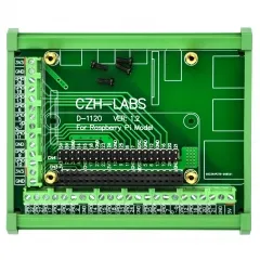 DIN Rail Mount Screw Terminal Block Adapter Module, for Raspberry Pi A+ 3A+ B+ 2B, 3B 3B+ 4B Zero Zero-W