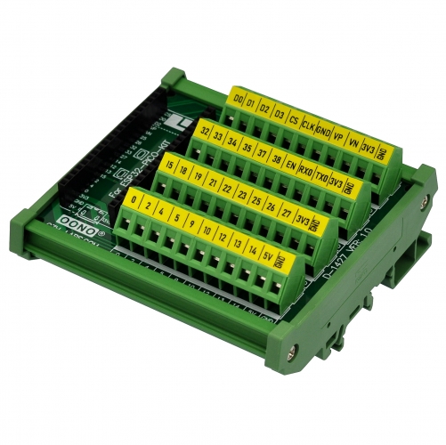 DIN Rail Mount Screw Terminal Block Breakout Module Board for ESP32-PICO-KIT