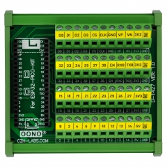 DIN Rail Mount Screw Terminal Block Breakout Module Board for ESP32-PICO-KIT