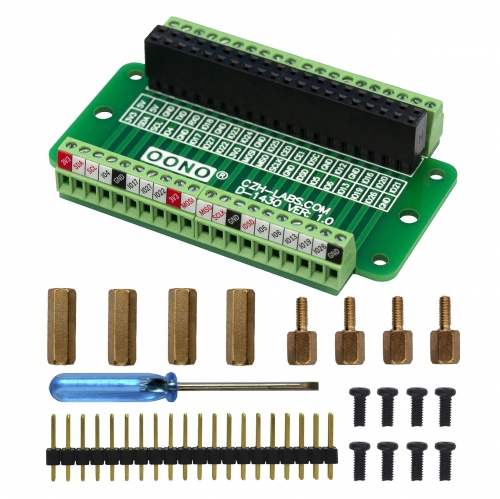 Ultra-small RPi Zero Terminal Block Breakout Board Module, for Raspberry Pi Zero-W