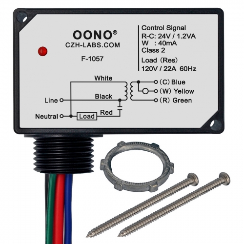 AC120V On/Off Switching Electric Heating Relay with Built-in 24V Transformer, OONO F-1057
