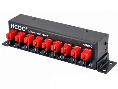 HCDC HD062 8 Output DC Power Distribution Block Module for 15/30/45A Anderson Powerpole Connectors
