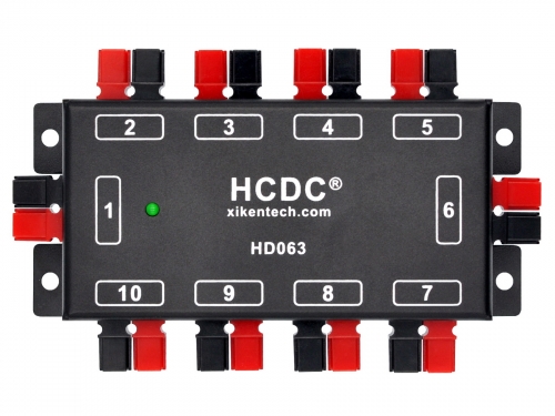 HCDC HD063 10 Position DC Power Distribution Block Module for 15/30/45A Anderson Powerpole Connectors