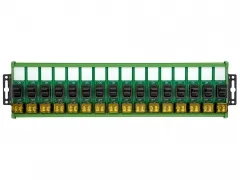 Wall Mount 16 Channel Paddle Rocker Switch Module, 10Amp 250VAC / 50VDC