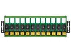 Wall Mount 12 Channel Rocker Switch Module, 10Amp 250VAC / 50VDC