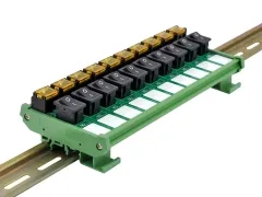 Wall Mount 10 Channel Rocker Switch Module, 10Amp 250VAC / 50VDC