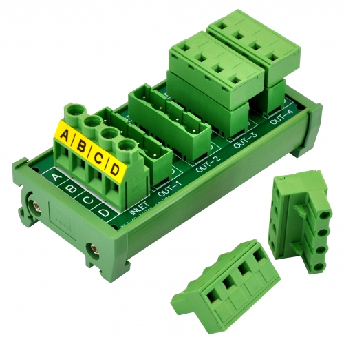 Din Rail Grounding Blocks DIN Rail Terminal Block Module - 30A/300V 8x4 ...