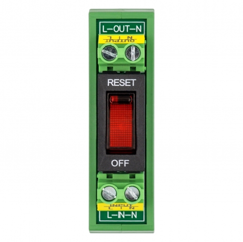 Rocker Switch Thermal Circuit Breaker Overload Protector Module DIN Rail Mount