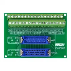 MR34 Male-Female Breakout Board Terminal Block Interface Module, MR-34RMD2 MR-34RFD2