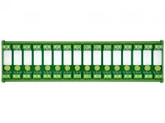 DIN Rail Mount AC 60-280V 16 Channel Yellow 10mm LED Indicator Light Module