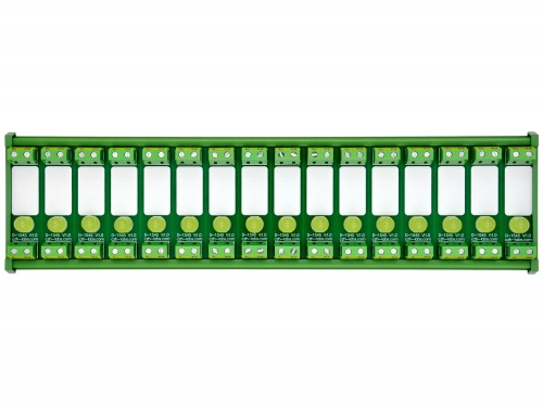 DIN Rail Mount AC 60-280V 16 Channel Yellow 10mm LED Indicator Light Module