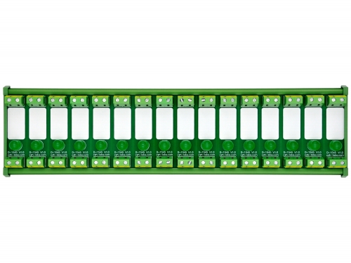 DIN Rail Mount DC 5-32V 16 Channel Green 10mm LED Indicator Light Module