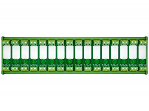 DIN Rail Mount AC 60-280V 16 Channel Green 10mm LED Indicator Light Module