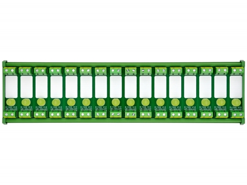 DIN Rail Mount DC 5-32V 16 Channel Yellow 10mm LED Indicator Light Module