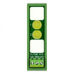 DIN Rail Mount DC 5-32V Common Positive 2 Yellow 10mm LED Indicator Light Module