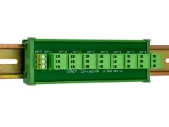 DIN Rail Mount 10A/300V 8x3 Pole Pluggable Screw Terminal Block Distribution Module