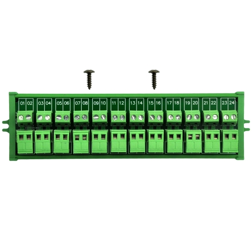 Screw mount 10A/300V 12x2 Pole Pluggable Top Wiring Terminal Block Module