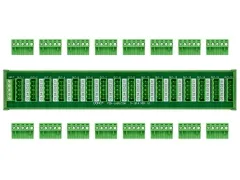 DIN Rail Mount 10A/300V 16x5 Pole Pluggable Screw Terminal Block Distribution Module