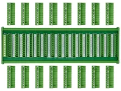 DIN Rail Mount 10A/300V 16x10 Pole Pluggable Screw Terminal Block Distribution Module