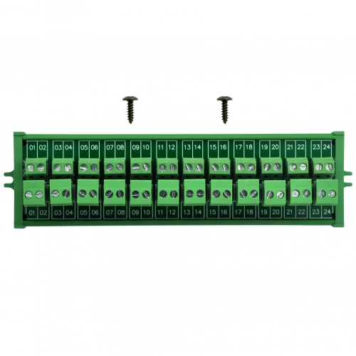 Screw mount 10A/300V 12x2 Pole Pluggable Side Wiring Terminal Block Module