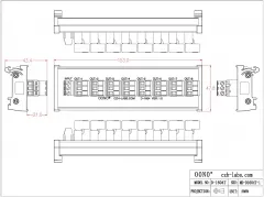 DIN Rail Mount 10A/300V 8x3 Pole Pluggable Screw Terminal Block Distribution Module