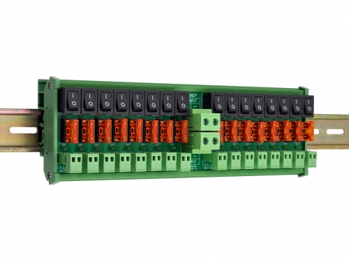 DC 52 Amp 16 Channel Power Distribution Module, Rocker