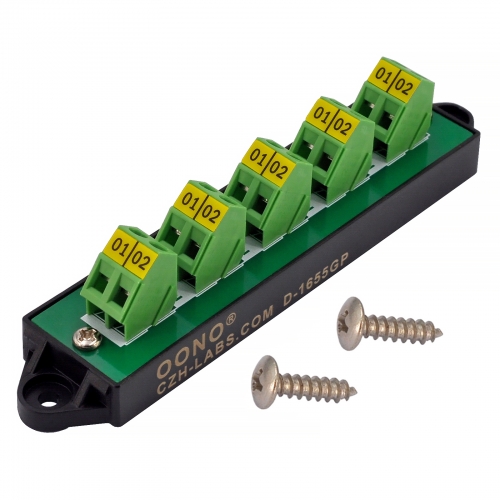 16Amp 300V 2x5 Position Terminal Block Distribution Module. OONO D-1655GP