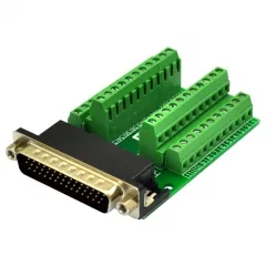 Slim Right Angle D-SUB Header Breakout Board Terminal Block DSUB Connector Module (DB44HD Male)