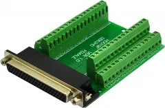 Slim Right Angle D-SUB Header Breakout Board Terminal Block DSUB Connector Module (DB62HD Female)