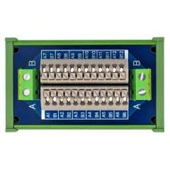 DIN Rail Mount 16Amp AC/DC 2x12 Position Terminal Block Distribution Module