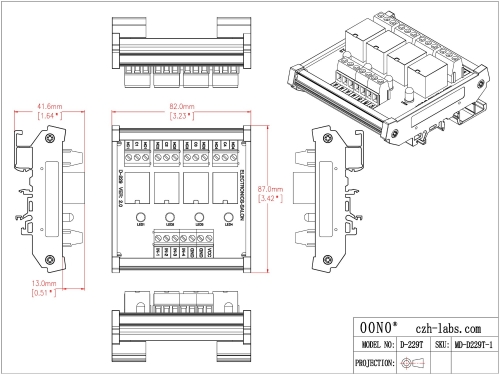 DPDT Signal Relay Module ELECTRONICS-SALON Bistable/Latching DPDT 8 Amp Power Relay Module, DC12V Coil, RT424F12, ELECTRONICS-SALON D-151, ELECTRONICS- SALON MD-D151/12V-1 8 Channel Relay Module - View #7