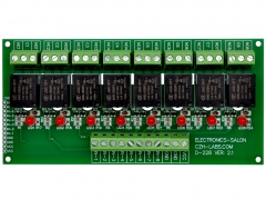 ELECTRONICS-SALON 8 Channel 10Amp SPDT Power Relay Module Board (Operating Voltage: DC 5V)