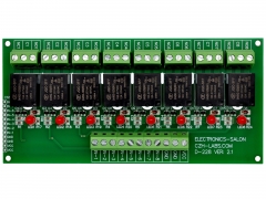 ELECTRONICS-SALON 8 Channel 10Amp SPDT Power Relay Module Board (Operating Voltage: DC 24V)