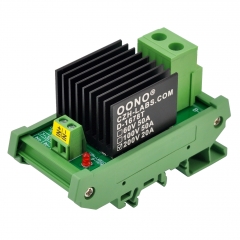 DC-DC 20Amp 200V Isolated SSR Module, DIN Rail Mount Solid State Relay