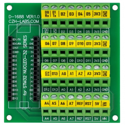 Screw Terminal Block Breakout Board Module for STM32 Nucleo-32